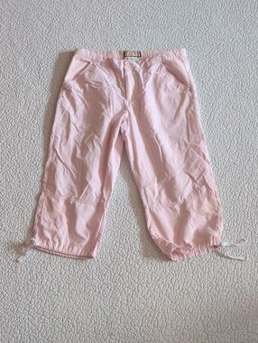 Vintage 90's Jamaica Bay Cropped Capri Cotton Blend Mesh Resortwear Beach Pants
